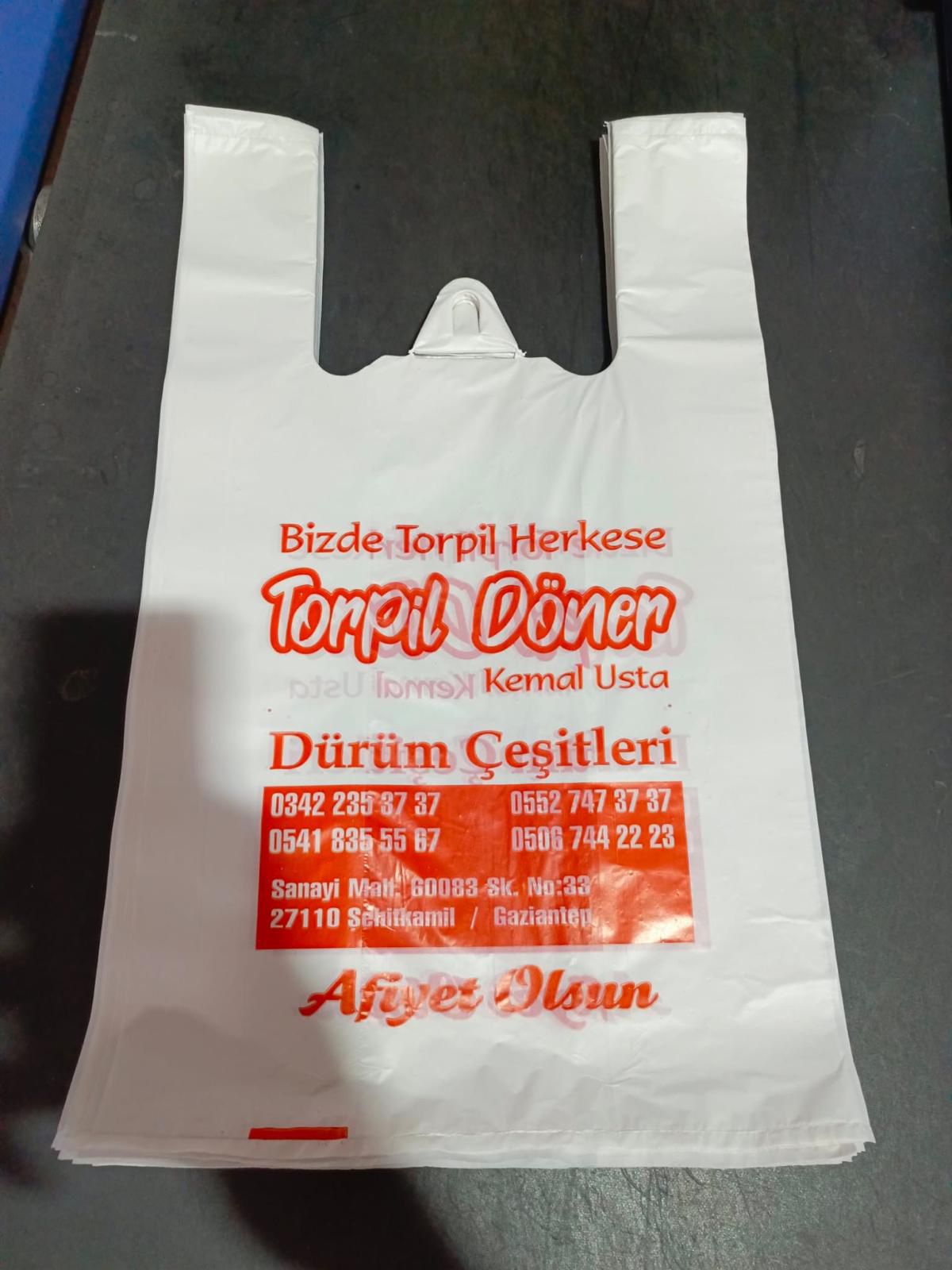 Baskılı Atlet Poşet
